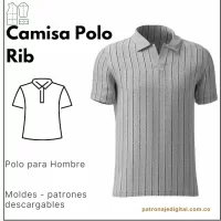 Ref 1234 Camisa Polo Rib