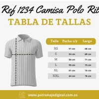 Ref 1234 Camisa Polo Rib - Imagen 5