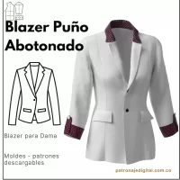 Ref 1247 Blazer Puño Abotonado