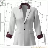 Ref 1247 Blazer Puño Abotonado - Imagen 2
