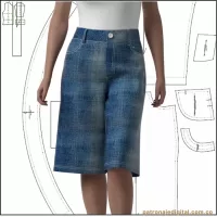 Ref 1250 Pantalon Denim Corto - Imagen 2