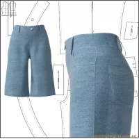 Ref 1250 Pantalon Denim Corto - Imagen 3